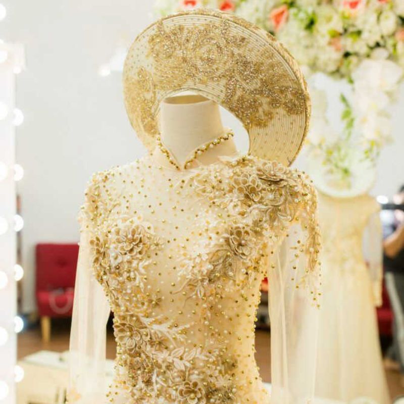 Tài Lộc Wedding - Địa chỉ cho thuê áo dài cưới vàng TPHCM