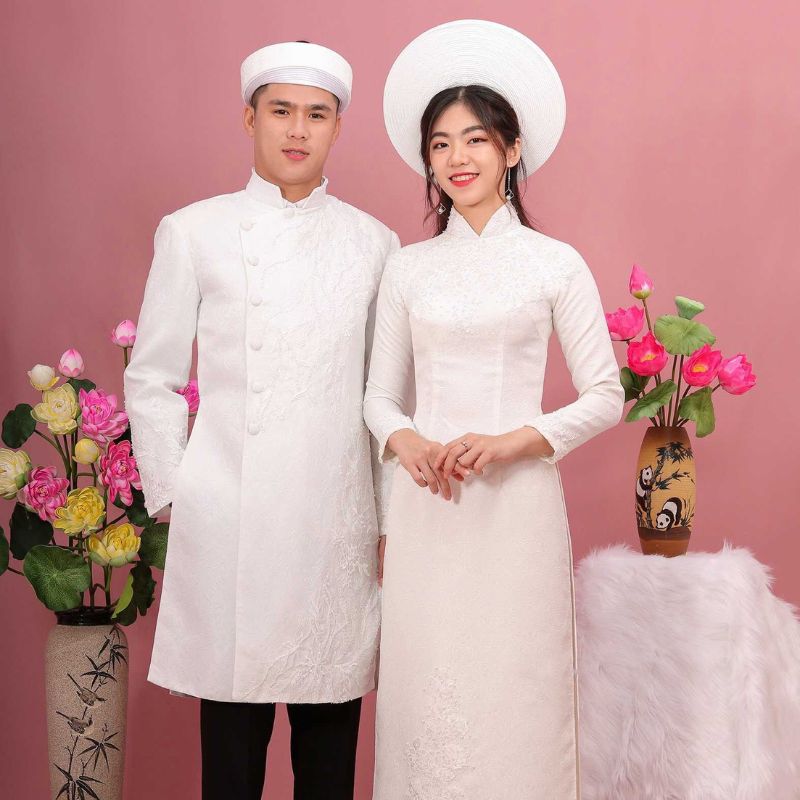 100+ Mẫu Áo Dài Cưới Màu Trắng Đẹp Đơn Giản Cho Cô Dâu - Tài Lộc Wedding