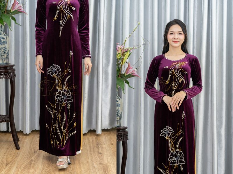 Bà Sui Tím Nhung Lá Cườm Vàng Bà Sui Tím Nhung Lá Cườm Vàng