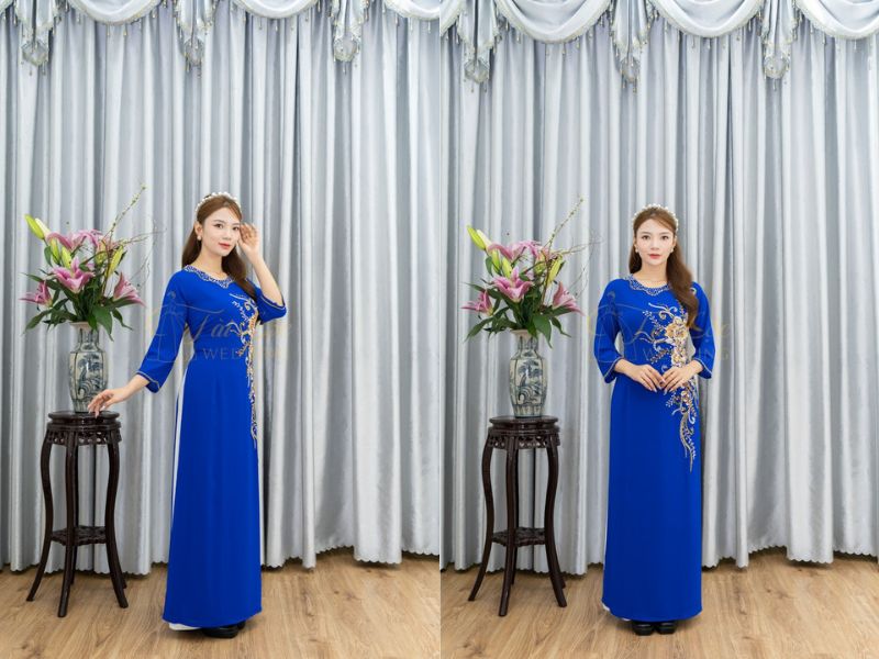 Ngồi Sui Xanh Coban Ruby Hạc Trắng Đính Đá Ngồi Sui Xanh Coban Ruby Hạc Trắng Đính Đá