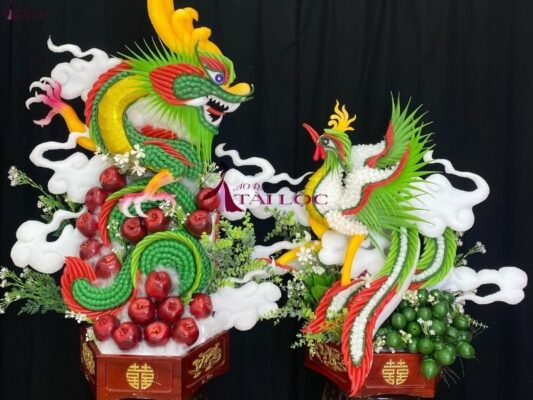 Lớp học dạy làm mâm quả rồng phụng